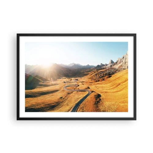 Plakát v černém rámu - Ve zlatém údolí - 70x50 cm