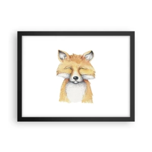 Plakát v černém rámu - Liščí rozladěnost - 40x30 cm