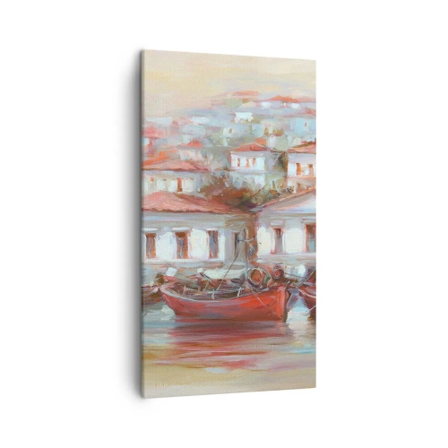 Obraz na plátně - Šťastné městečko - 45x80 cm