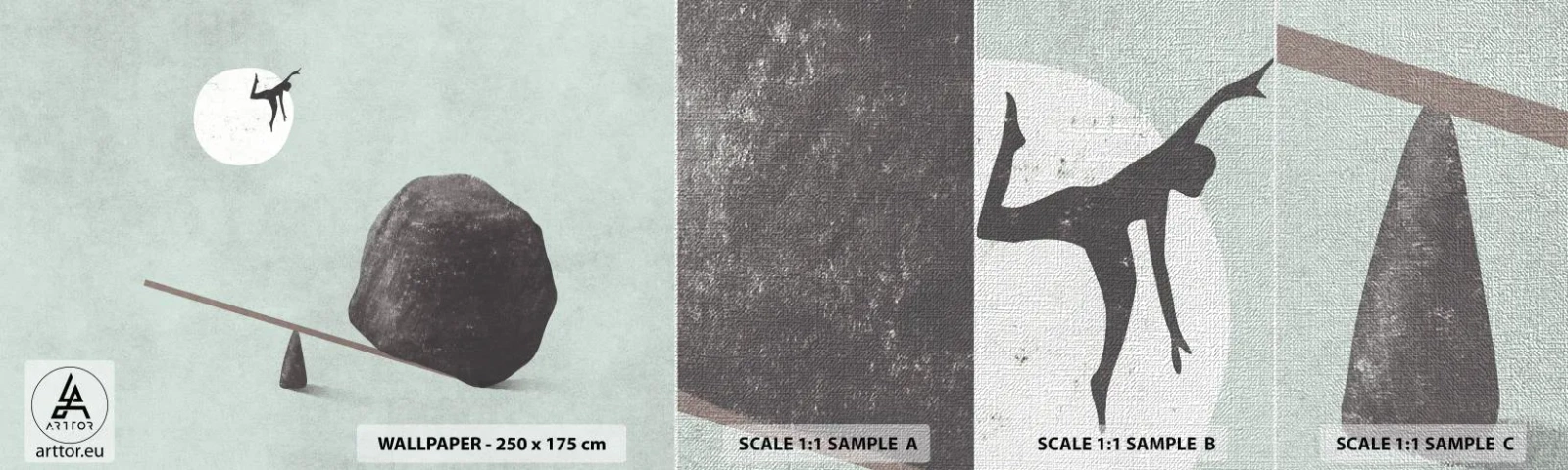 Vzor Fototapety Premium Canvas - Splněný sen - Abstrakce, Kus, Muž - 100x30 cm