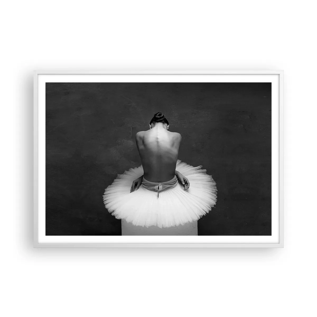 Plakát v bílém rámu - Právě kvete - 100x70 cm