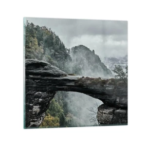 Obraz na skle - Dobrodružství právě začíná - 50x50 cm