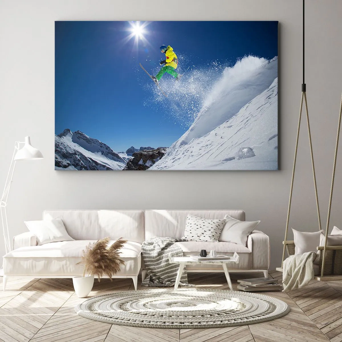 Obraz na plátně - Tančící s horami - 100x70 cm