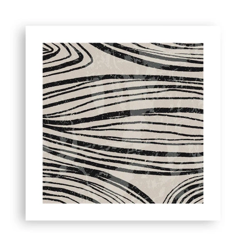 Plakát - Močál s liniemi - 40x40 cm