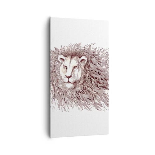 Obraz na plátně - Ohnivý vládce - 55x100 cm