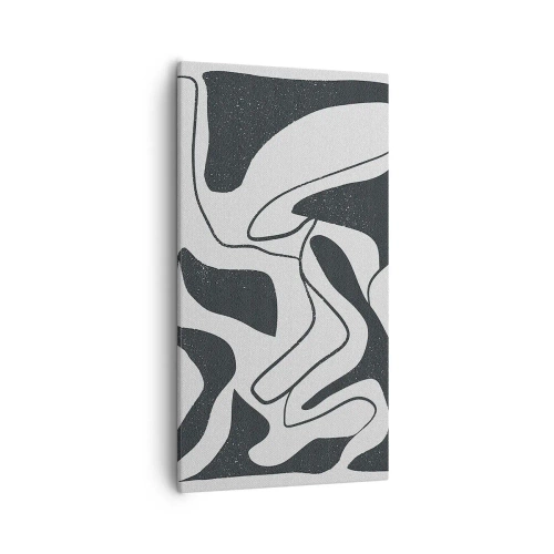 Obraz na plátně - Abstraktní hra v labyrintu - 55x100 cm