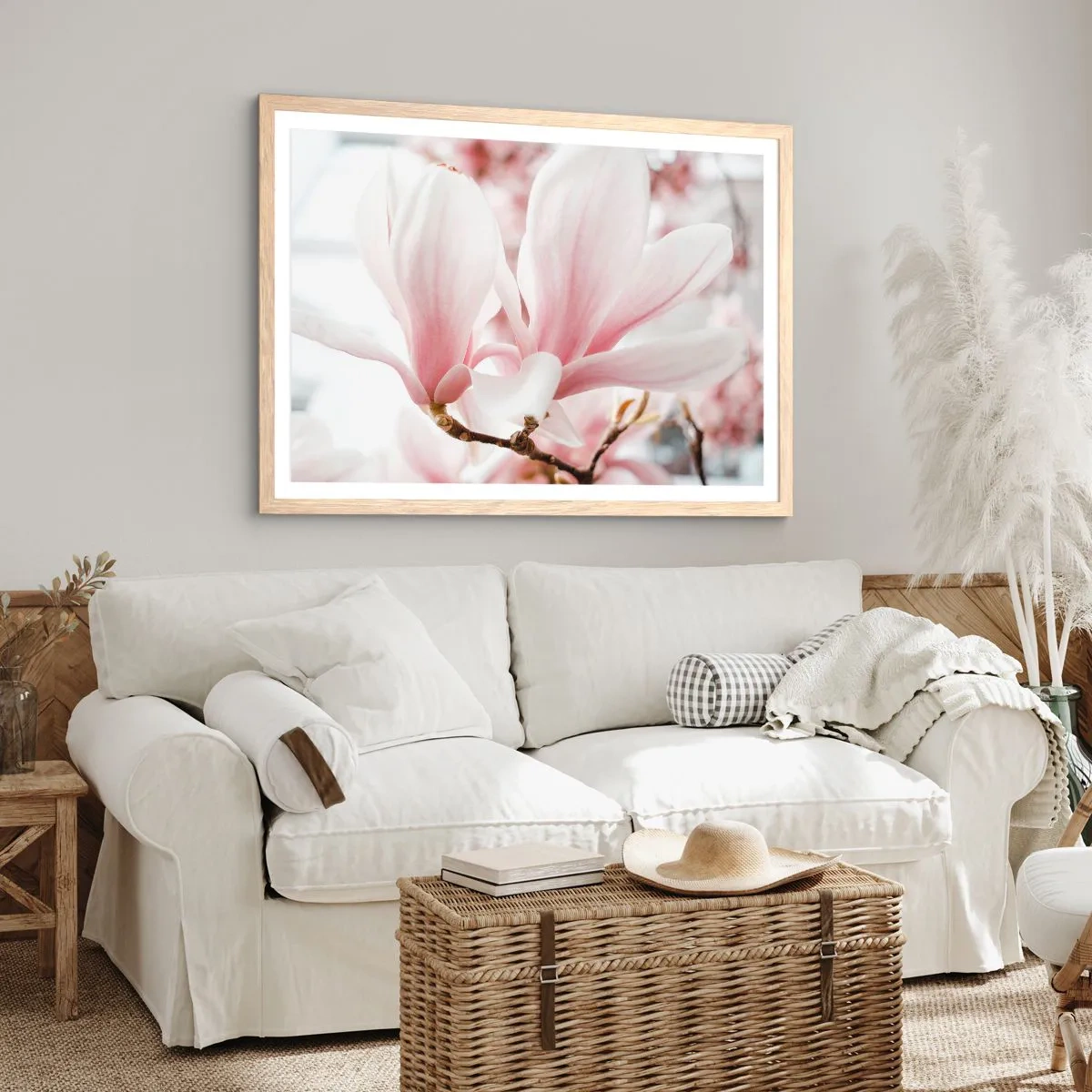 Plakát v rámu světlý dub - Nesmírnost něžnosti - 70x50 cm