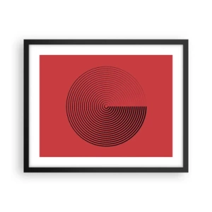 Plakát v černém rámu - Kruhový pohyb - 50x40 cm