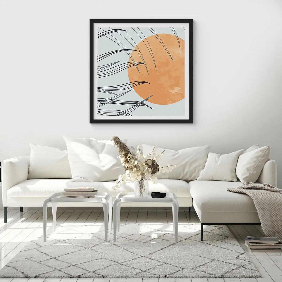 Plakát v černém rámu - Vždy ke slunci - 60x60 cm