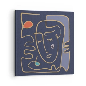 Obraz na plátně - V zádumčivosti - 70x70 cm