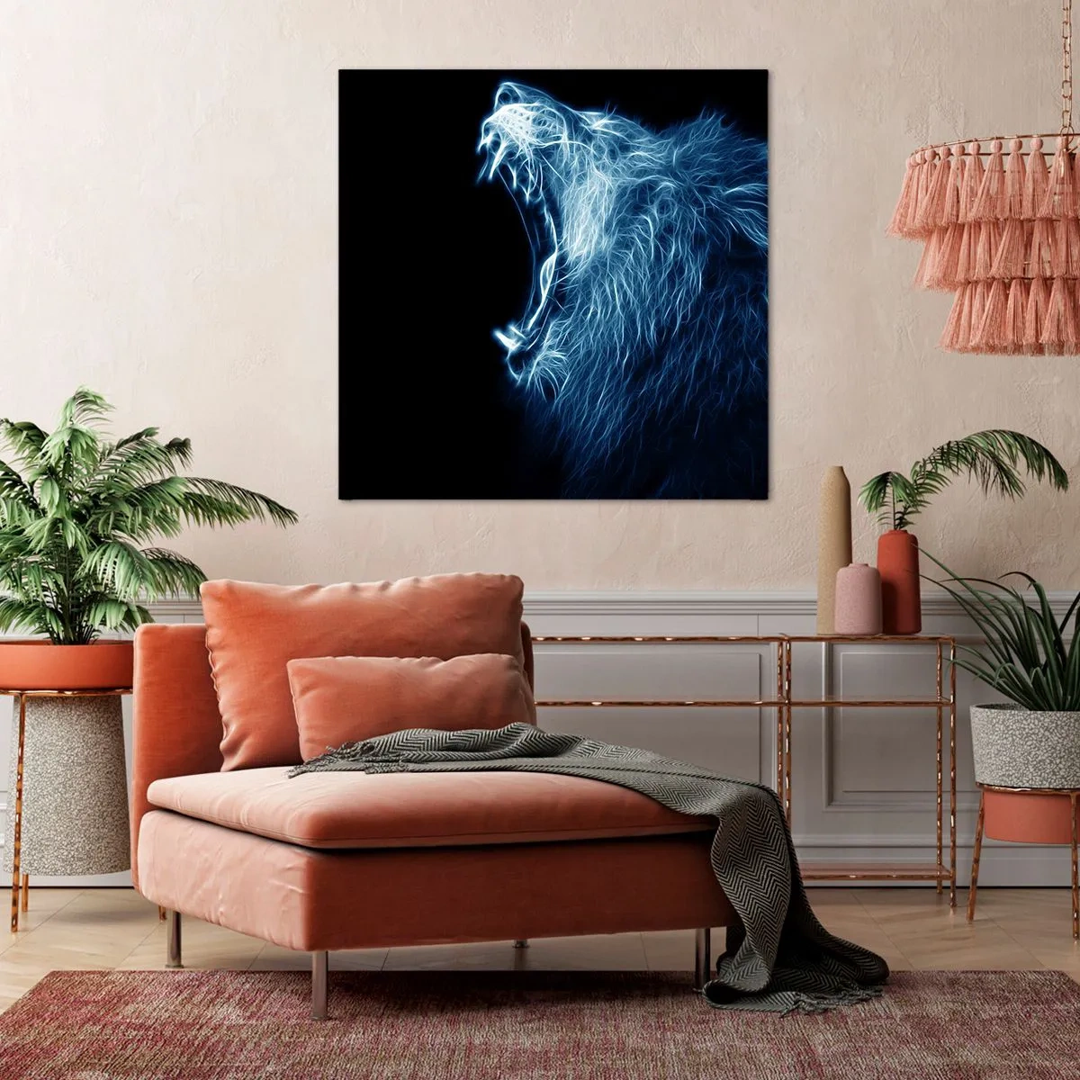 Obraz na plátně - Ohnivý hněv krále - 40x40 cm