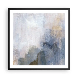 Plakát v černém rámu - Tóny a akordy barev - 60x60 cm