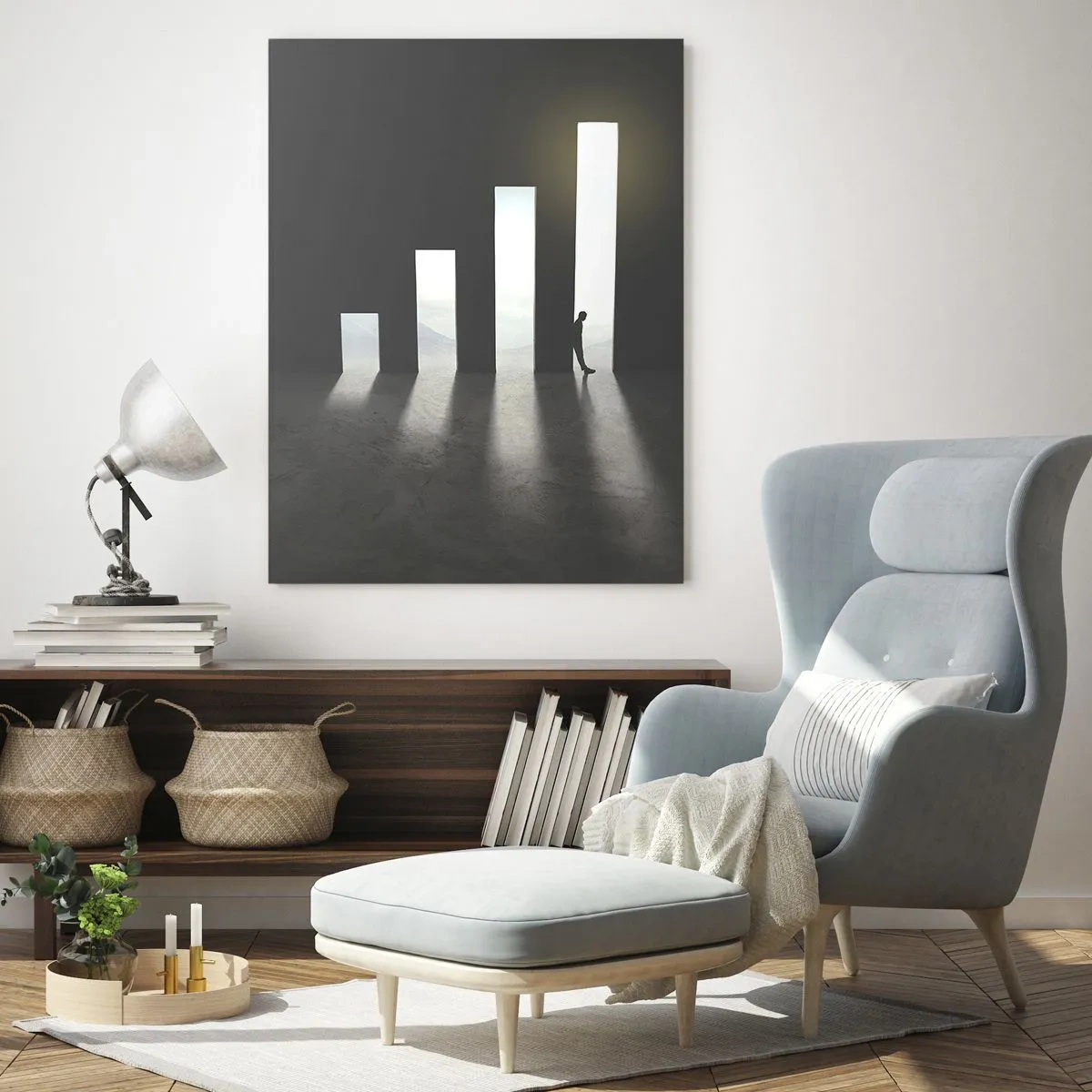 Obraz na skle - Úspěch – imprese - 50x70 cm