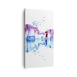 Obraz na plátně - Přinesu vám dešťové písně - 65x120 cm