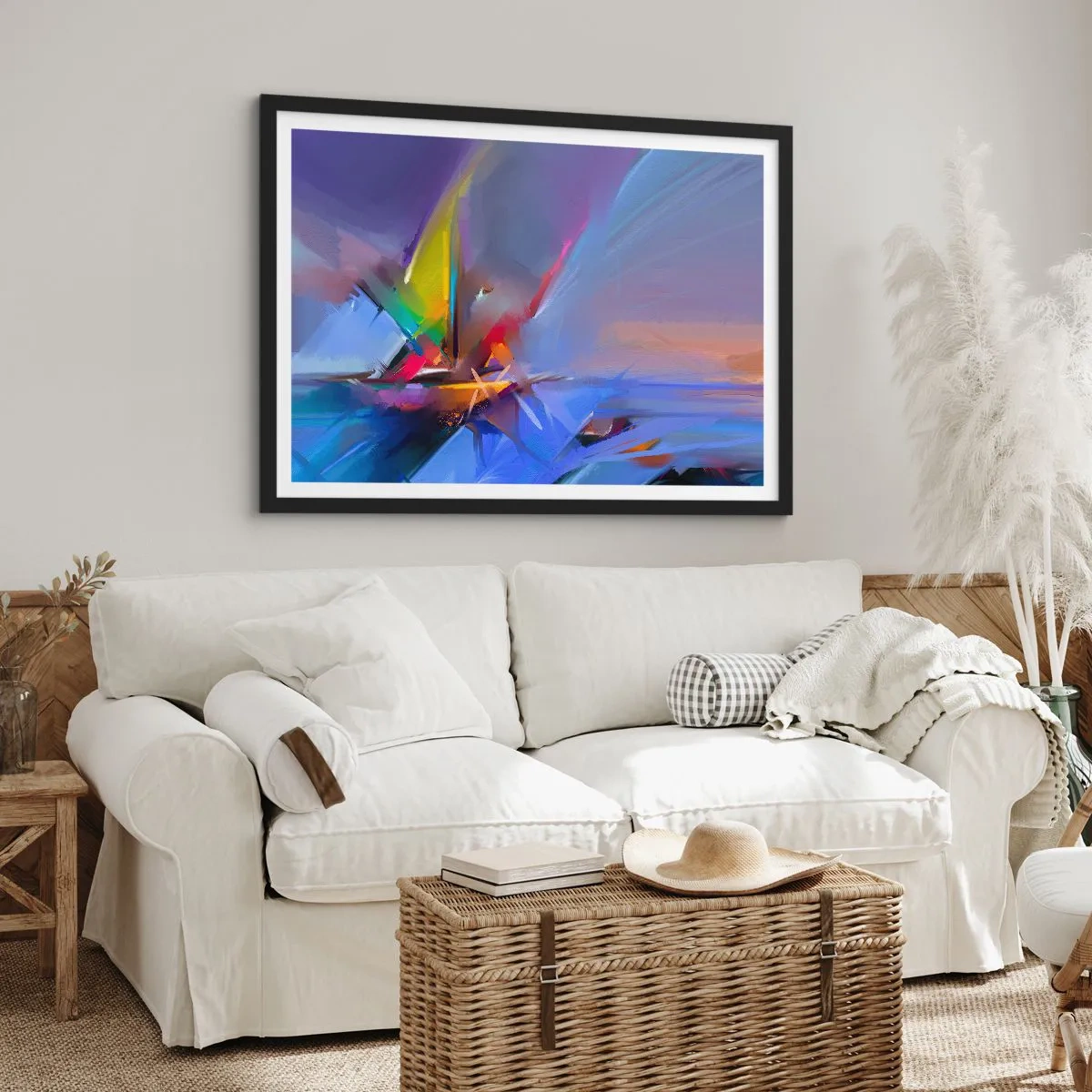 Plakát v černém rámu - Proletěla jako pták - 40x30 cm