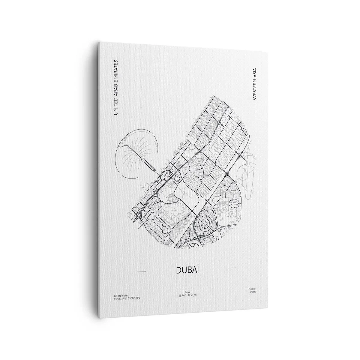 Obraz na plátně - Anatomie Dubaje - 70x100 cm