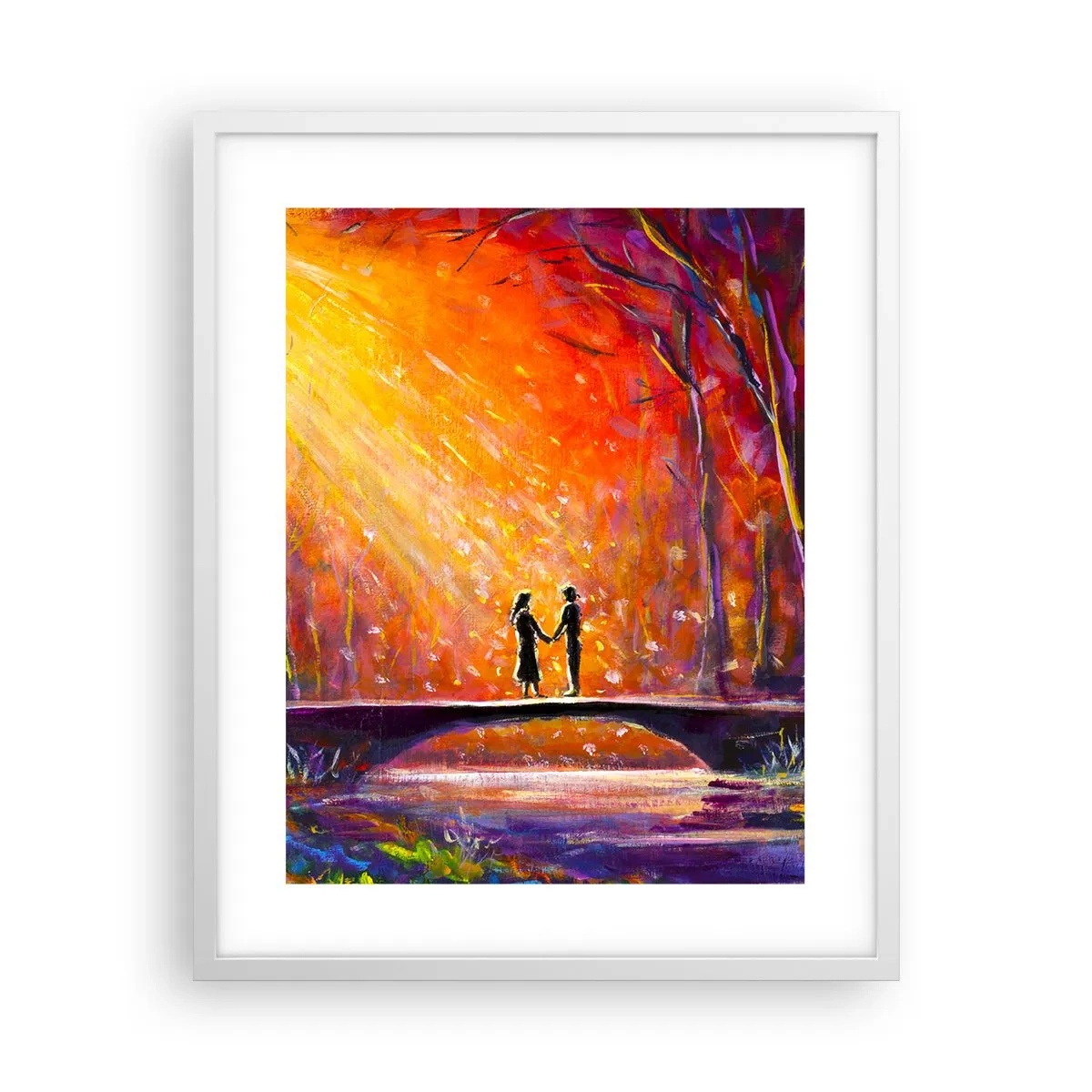 Plakát v bílém rámu - Nebe je taky miluje - 40x50 cm