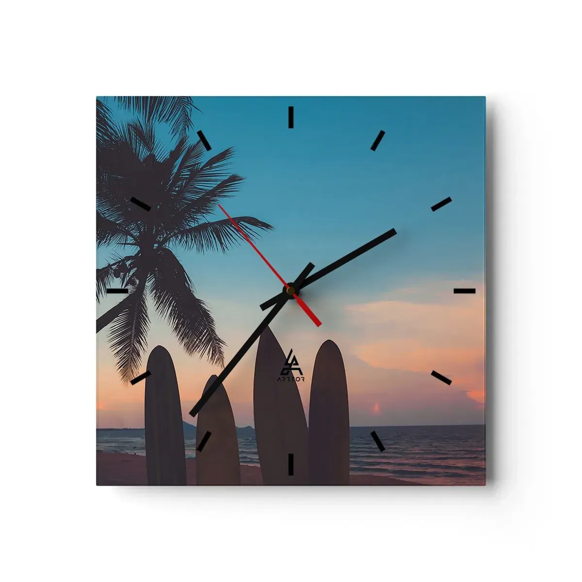 Nástěnné hodiny - Zítra bude také zábava - 40x40 cm