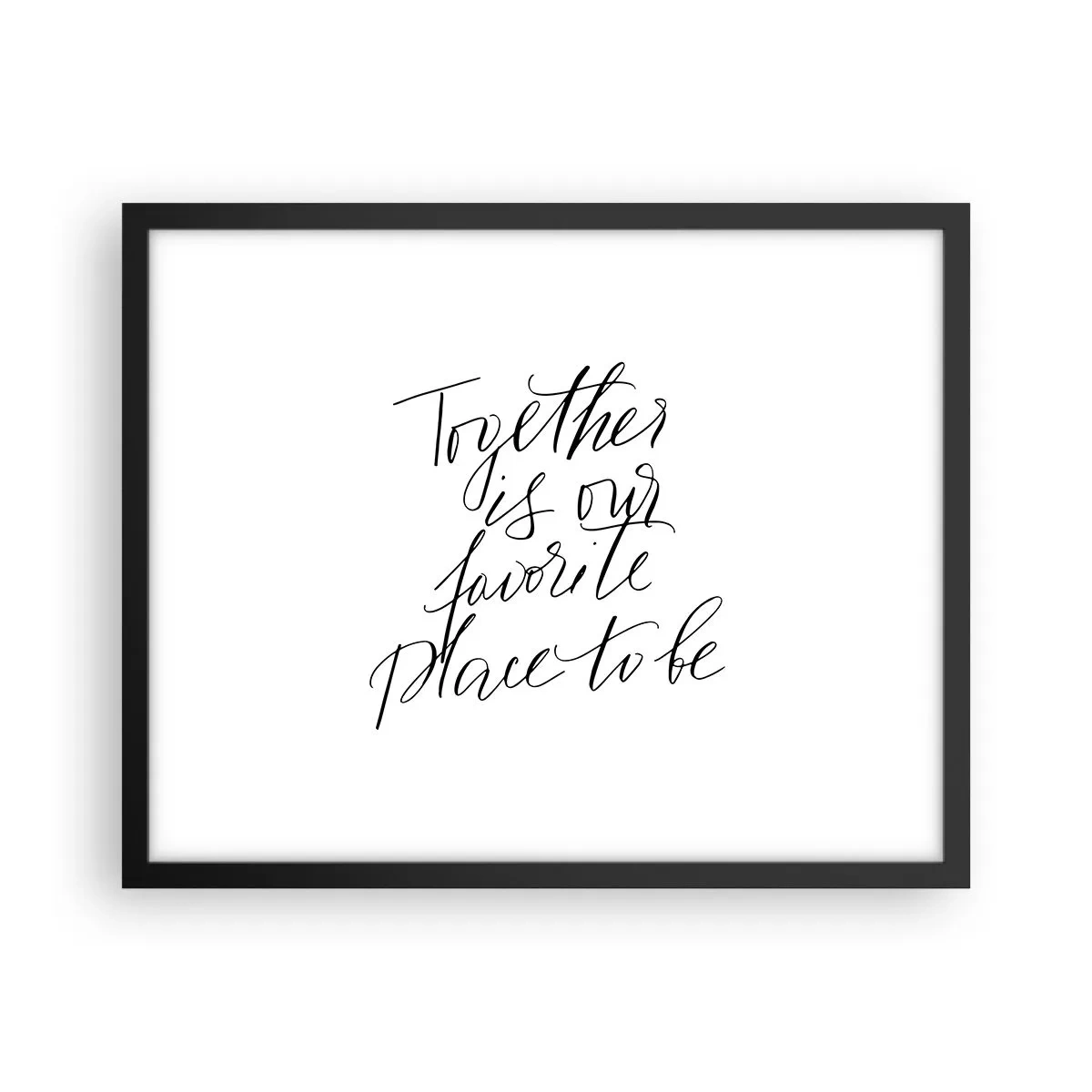 Plakát v černém rámu - Cítíte to také? - 50x40 cm