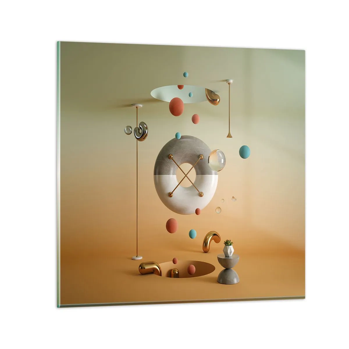 Obraz na skle - Vše je možné - 50x50 cm