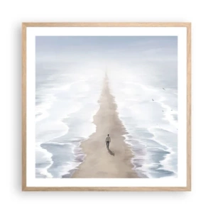 Plakát v rámu světlý dub - Světlá budoucnost - 60x60 cm