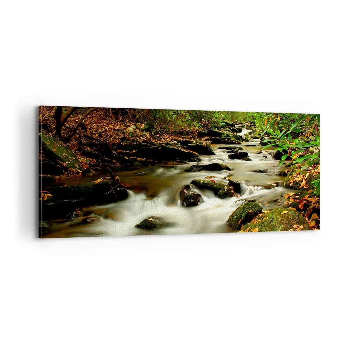 Obraz na plátně - Jako tekuté stříbro - 100x40 cm