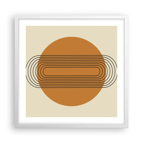 Plakát v bílém rámu - Dokonalý plán - 50x50 cm