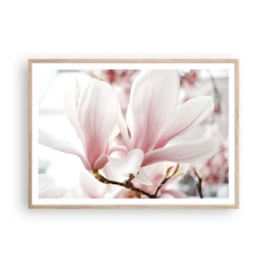 Plakát v rámu světlý dub - Nesmírnost něžnosti - 100x70 cm