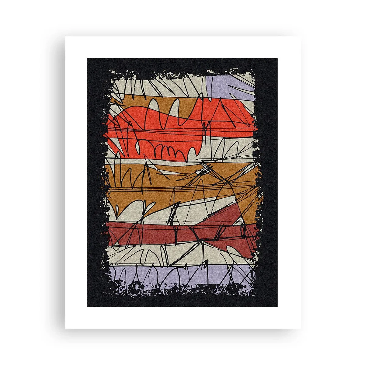 Plakát - Spontánní kompozice - 40x50 cm