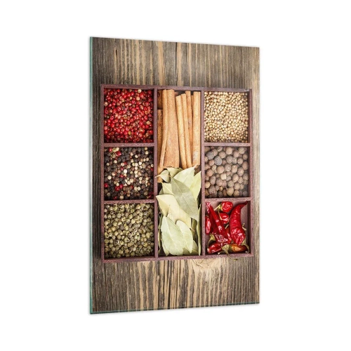 Obraz na skle - Pořádek tvarů, buket vůní - 80x120 cm