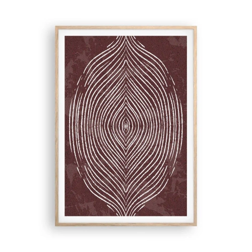 Plakát v rámu světlý dub - Prostor promlouvá - 70x100 cm