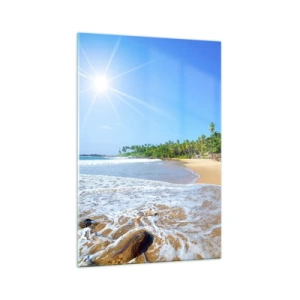 Obraz na skle - Exotické místo pro tebe - 70x100 cm
