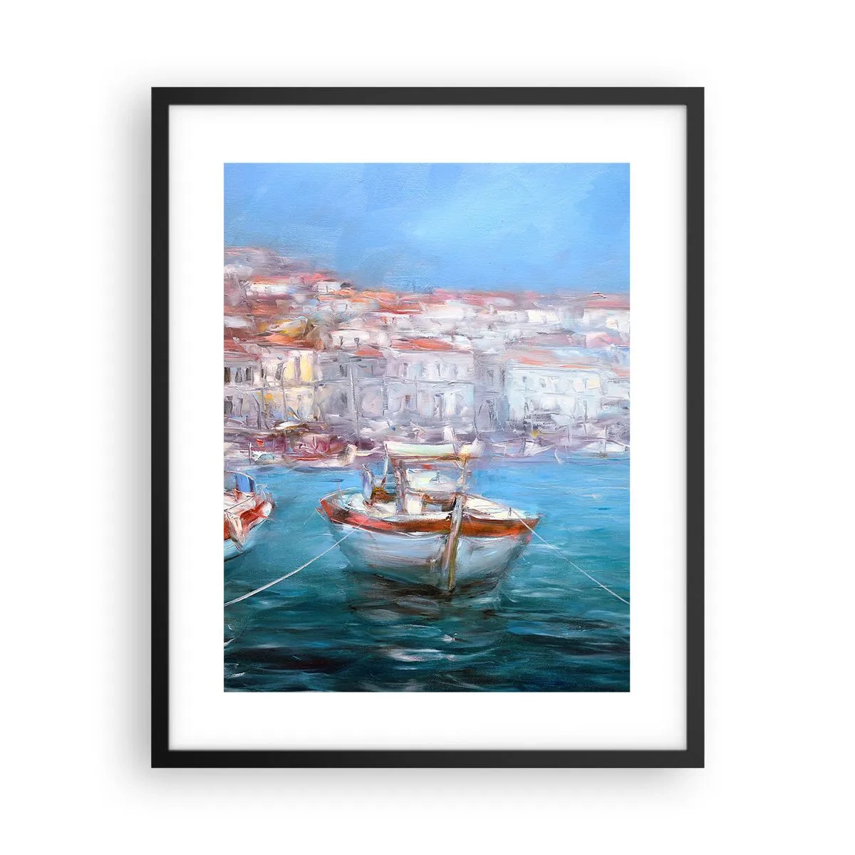 Plakát v černém rámu - Italský záliv - 40x50 cm