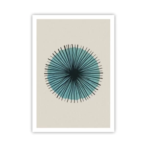 Plakát - Zářící modrá - 70x100 cm