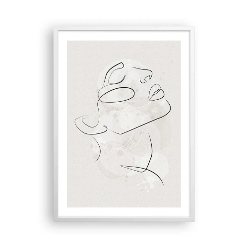 Plakát v bílém rámu - Náčrt snu - 50x70 cm