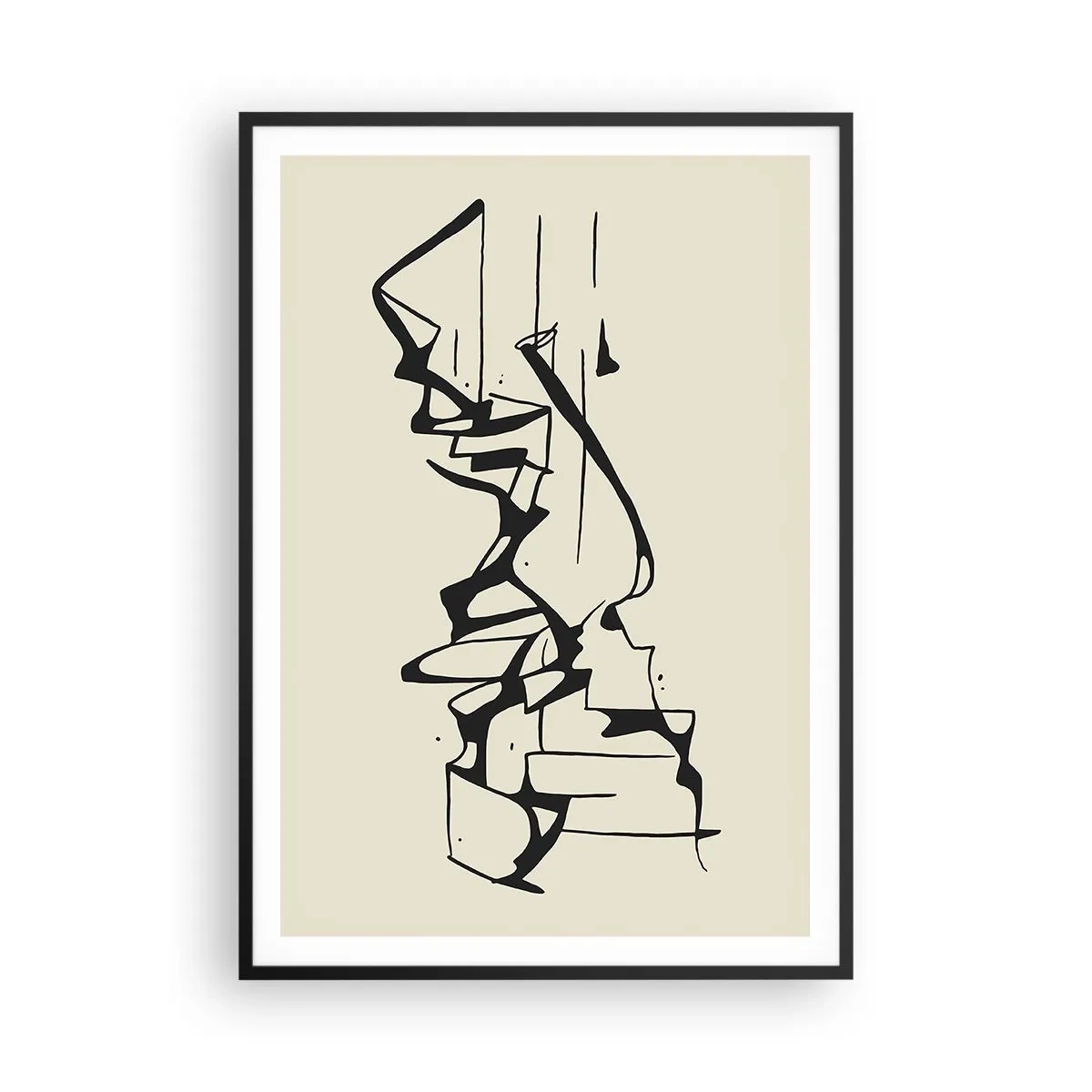 Plakát v černém rámu - Možná krajina - 70x100 cm