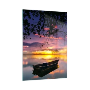 Obraz na skle - „Zdá se, že visíš uprostřed nebe…“ - 50x70 cm