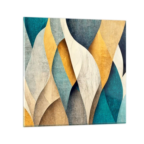 Obraz na skle - Rytmus a vlnění - 30x30 cm