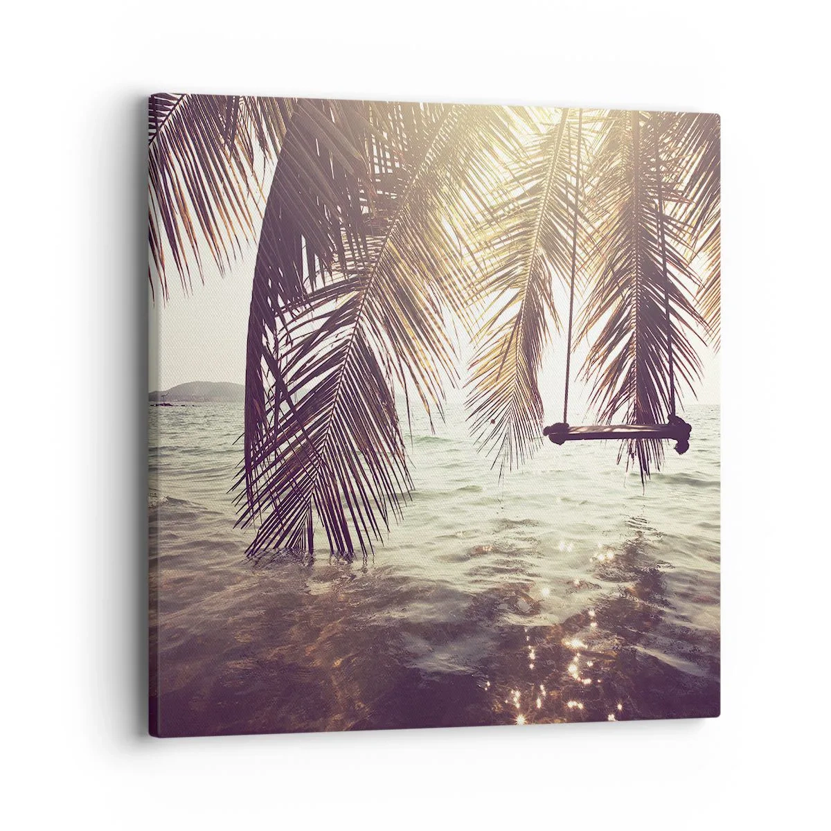 Obraz na plátně - Houpat se libovolně v oblacích - 40x40 cm