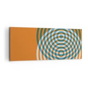 Obraz na plátně - Abstraktní kruhová variace - 100x40 cm
