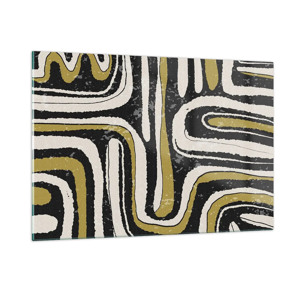 Obraz na skle - Kompozice: trakty a uličky - 120x80 cm