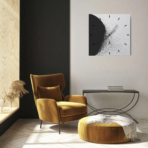 Nástěnné hodiny - Pohyb částic - 30x30 cm