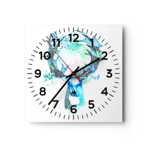 Nástěnné hodiny - Síla a jemnost přírody - 40x40 cm