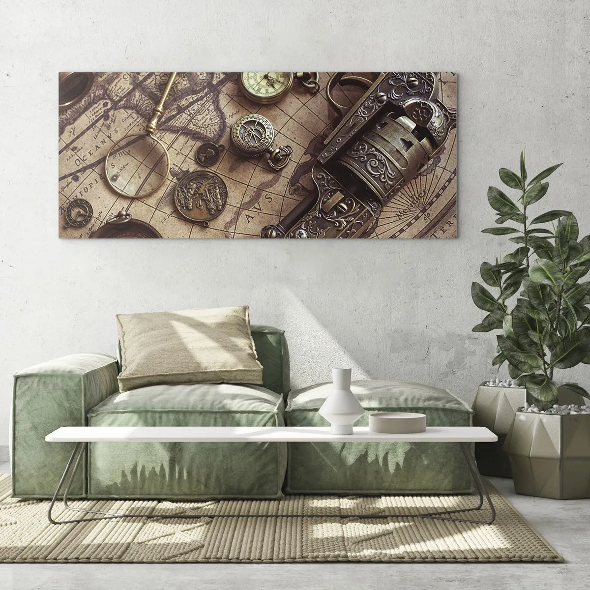 Obraz na skle - Dobrodružství volá - 120x50 cm