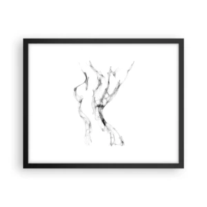 Plakát v černém rámu - Krásná a silná - 50x40 cm