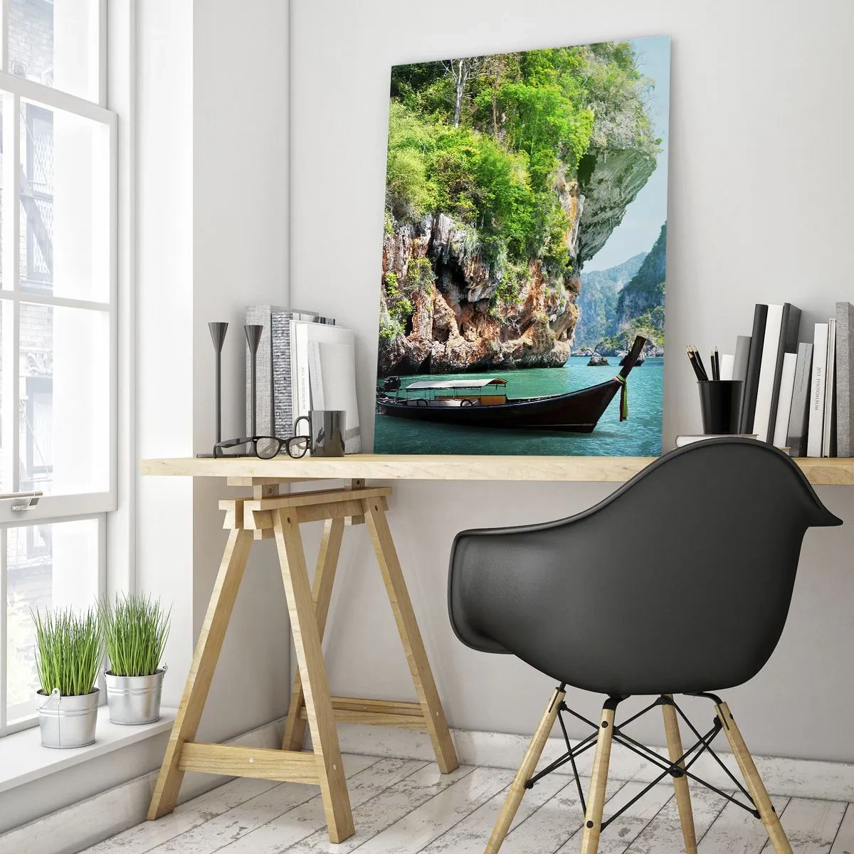 Obraz na skle - Pozvánka na exotickou cestu - 50x70 cm