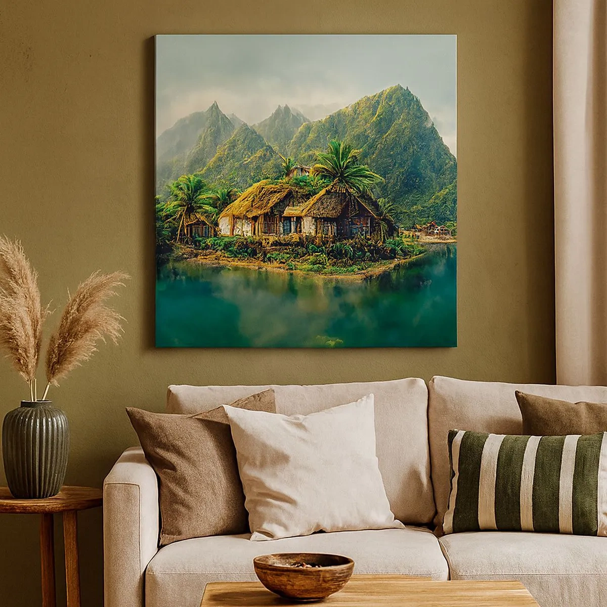 Obraz na plátně - Tropický ráj - 30x30 cm