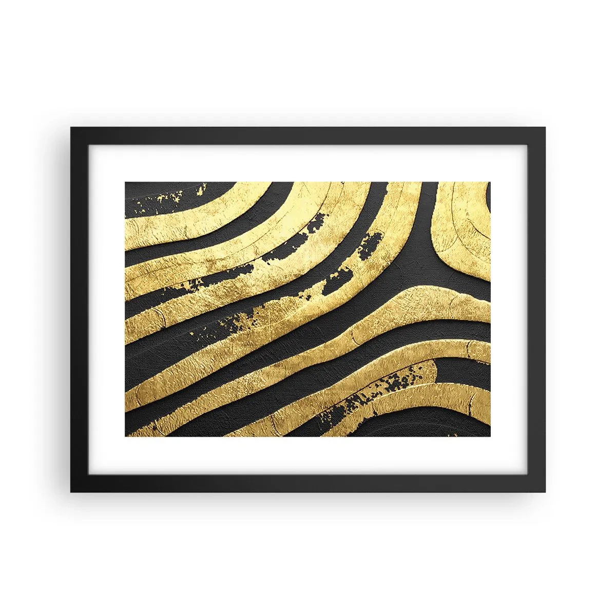 Plakát v černém rámu - Vše plyne - 40x30 cm
