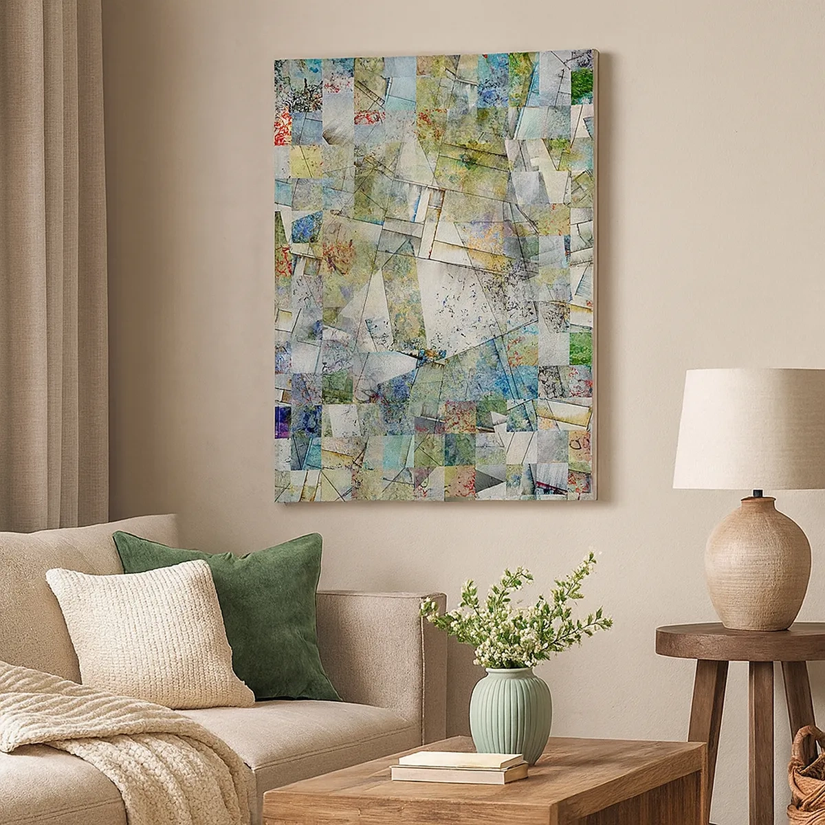 Obraz na plátně - Geometrické přeskupení - 50x70 cm