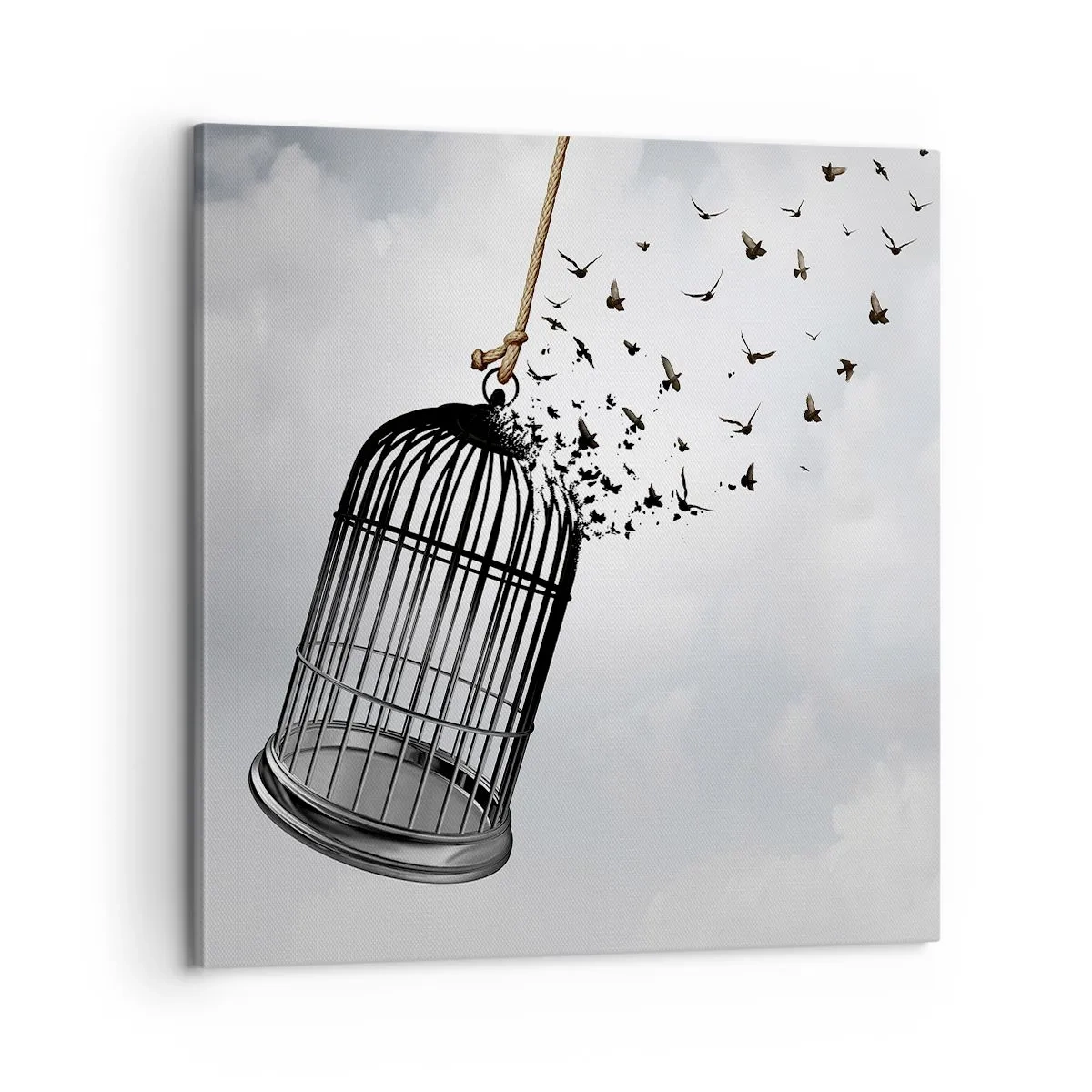 Obraz na plátně - Víra… naděje… svoboda! - 60x60 cm